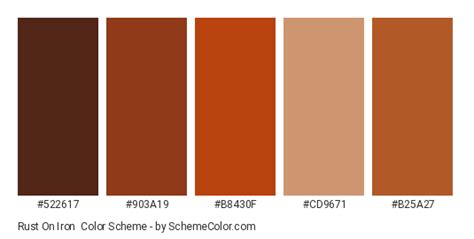 Rust On Iron Color Scheme » Brown » SchemeColor.com