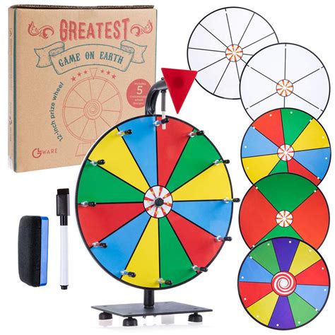 Buy 5 in 1 op Prize Wheel Spinner - 12" Carnival Games Smooth Spinning ...