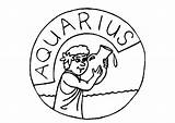 Aquarius Coloring Pages  Free Printable For Kids sketch template