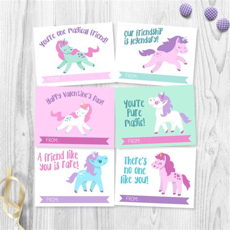 Unicorn Valentine Cards – Simple Everyday Mom