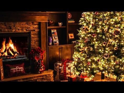 Crackling Christmas Fireplace With Jazz Music | 🔥 Christmas Ambience ...