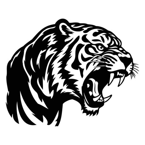 Black And White Tiger Logo