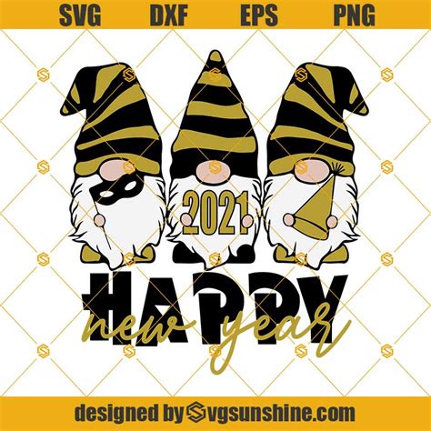 Gnomes Happy New Year 2021 Svg, Gnomes Svg, Gnome Svg, Happy New Year Svg, New Years Svg - Sunshine