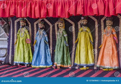 Puppet Show on the Streets of India - Kathputli Dance Stock Photo ...