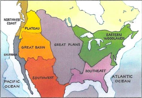 Room 34 U.S. History: Map of Native American Cultural Regions