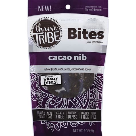 Thrive Tribe Snack Clusters, Paleo, Cacao Nib, Bites | Snacks, Chips ...