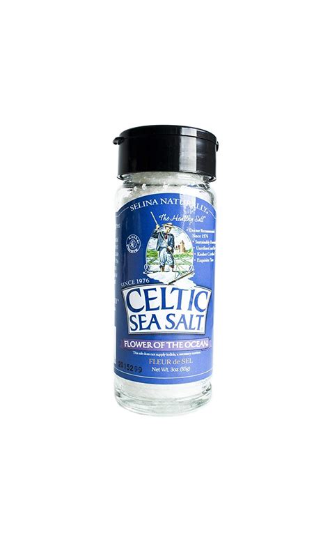 Celtic Sea Salt Flower of the Ocean Glass Shaker 3 oz : Fresh Health Nutritions