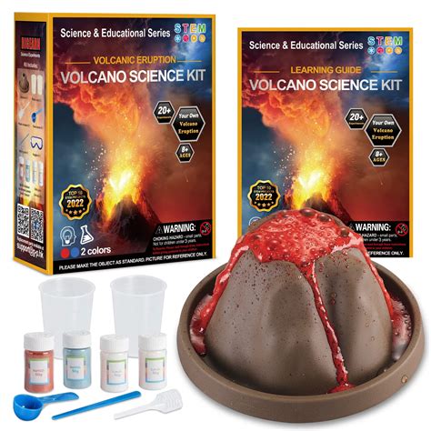 BIGEARN Volcano Science Kit for Kids Ages 4-6-8-12, STEM Toys Science ...