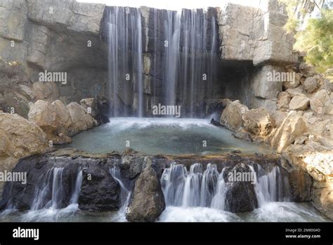 slow shutter speed at a waterfall Stock Photo - Alamy