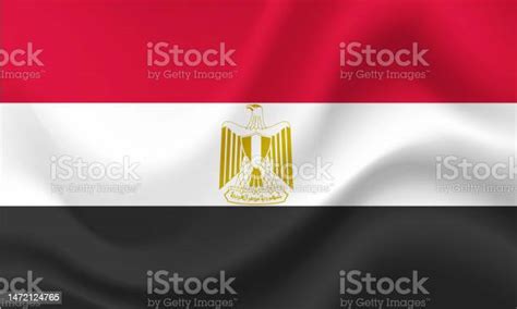 Flag Of Egypt Egyptian Flag Egypt Flag Illustration Official Colors And ...