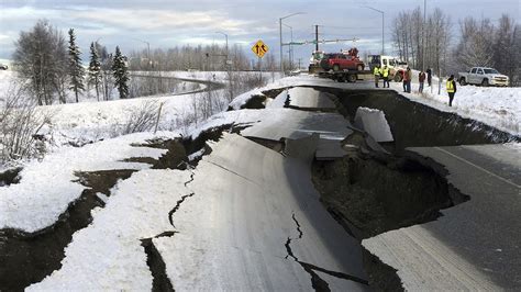 Alaska earthquake: Photos show damage to roads, businesses in and ...