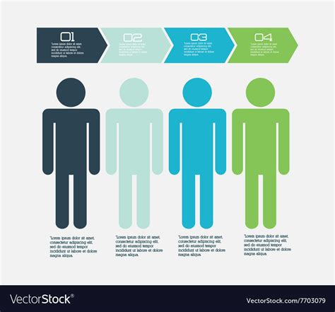 Infographic people design Royalty Free Vector Image