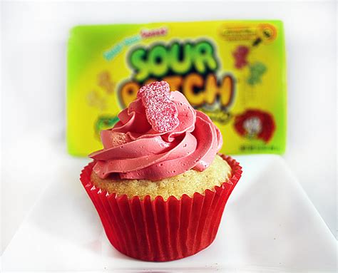 Ingredients of a 20something: Sour Patch Kids cupcakes