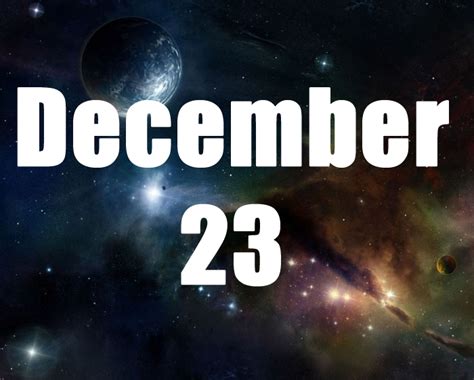 December 23 Birthday horoscope - zodiac sign for December 23th December 23