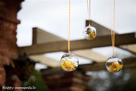 Glass decorative hanging balls - Happy moments