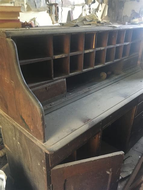 Turn of The Century Cedar Pigeon Hole Desk - Shapiro Auctioneers