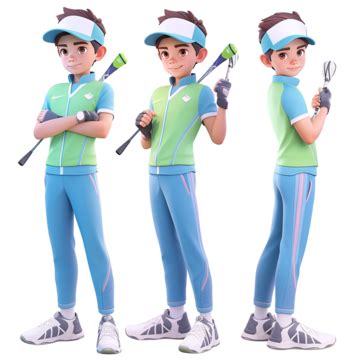 Golf Girl Clipart Transparent PNG Hd, Boys And Girls Big Golf Cartoon Illustration, Come On ...