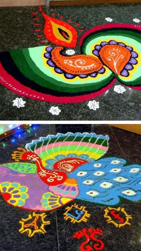 7 Easy rangoli designs