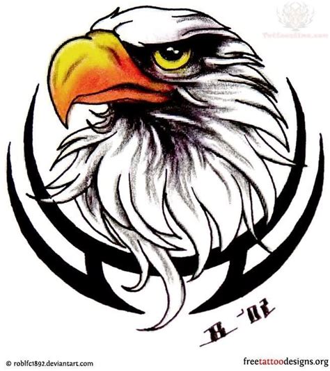 Tribal And Eagle Head Harley Davidson Tattoo Design | Harley davidson tattoos, Eagle tattoo ...