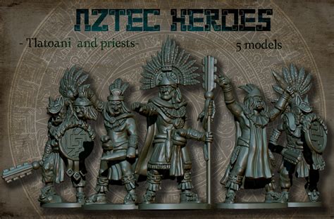 28mm Aztec Heroes – Lancer Miniatures