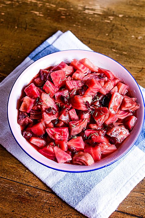 Crock Pot Cranberry and Candy Cane Beets | The Salty Pot