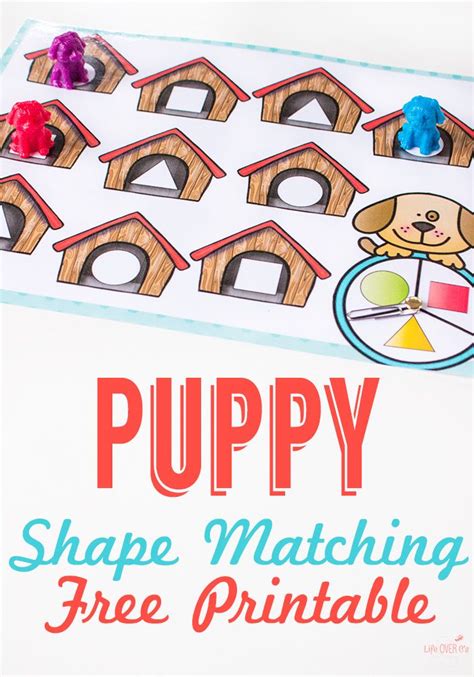 Dog House Shape Game for Preschoolers | Preschool games, Shape games ...