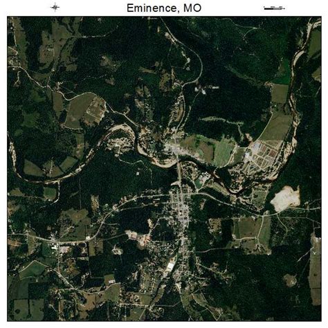 Aerial Photography Map of Eminence, MO Missouri