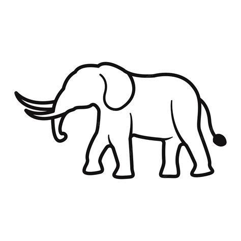 Premium Vector | Vector of an elephant. white background. animal.