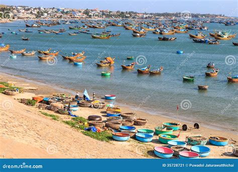 Fisherman S Village on Beach Stock Image - Image of fishers ...