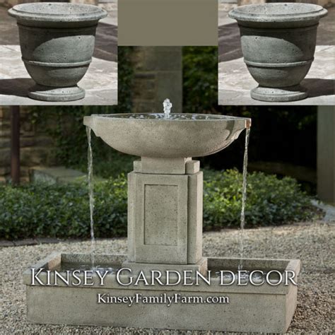 Ground Basin Fountains | Kinsey Garden Decor