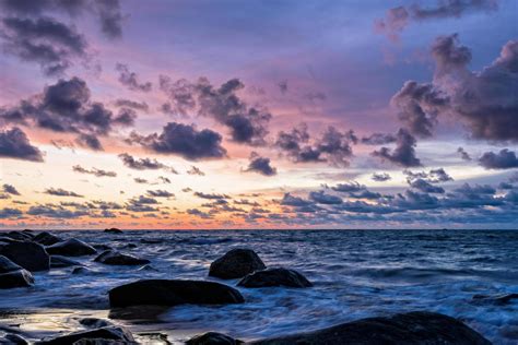 Sunset at beach in Thailand 16737216 Stock Photo at Vecteezy