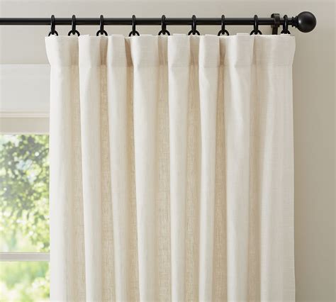 Custom Emery Linen/Cotton Rod Pocket Blackout Curtain, 144 x 178 ...