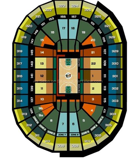 TD Garden, Boston MA - Seating Chart View