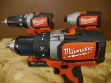 New Milwaukee M18 Brushless Compact Drill / Hammer Drill / Impact ...