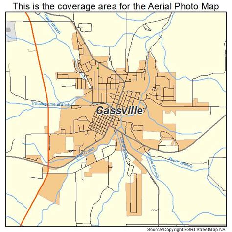 Aerial Photography Map of Cassville, MO Missouri