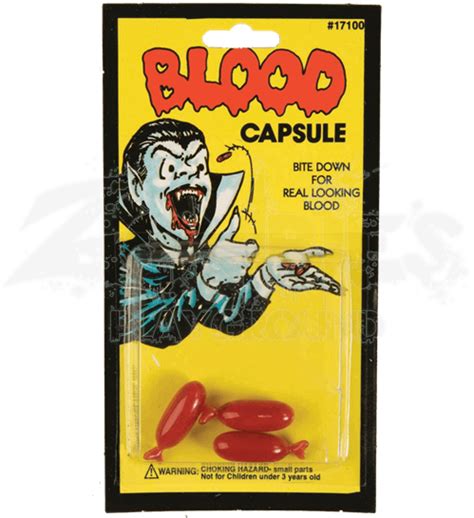 Bloody Mouth - Private Island Blood Capsules - Blood Pills, Transparent ...