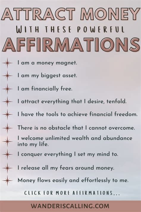 30 Powerful Money Affirmations To Attract Financial Freedom