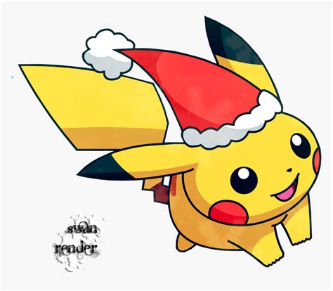 Pikachu Wearing Santa's Hat Embroidery Design (Digital File ...