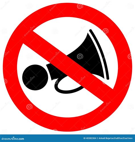 No loud sound sign stock vector. Illustration of isolated - 40382304