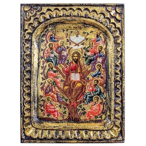 Collection of 13 Jesus and Apostles Portraits, Watercolour, Gilt Frames ...