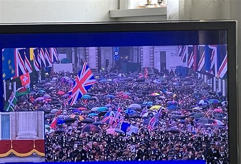 Spotted a pair of old flags at the Coronation of King Charles : r ...