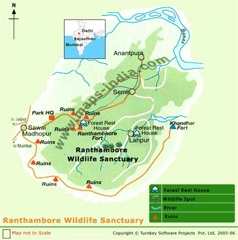 Ranthambore Wildlife Sanctuary,Ranthambore Wildlife Sanctuary Map,Map ...