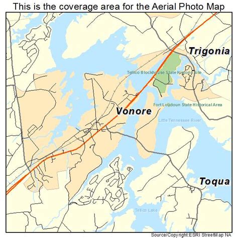 Aerial Photography Map of Vonore, TN Tennessee