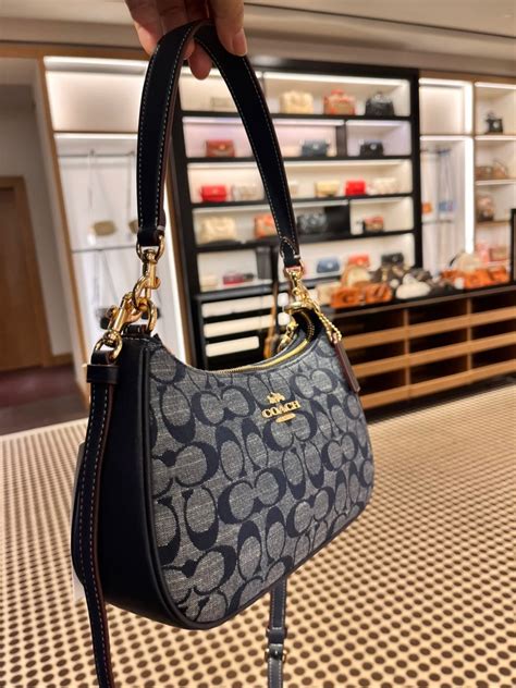 COACH Denim Teri Shoulder Bag – Vinee Bag