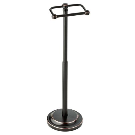 Delta Porter Telescoping Pivoting Free-Standing Toilet Paper Holder in Oil Rubbed Bronze-78451 ...