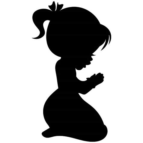 Children Praying Silhouette at GetDrawings | Free download