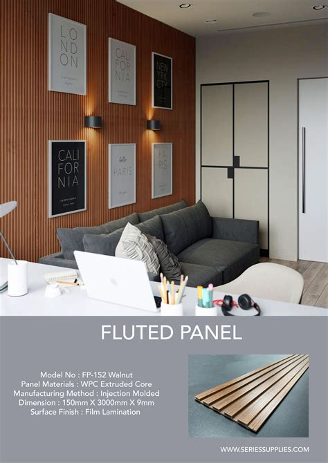 FLUTED WALL PANEL | Wall paneling, Living room wall designs, Textured ...