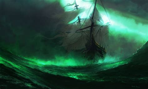 ship, Sailing ship, Fantasy art, Sea, Artwork Wallpapers HD / Desktop and Mobile Backgrounds