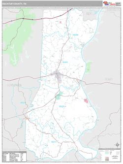 Decatur County, TN Map (Premium Style)