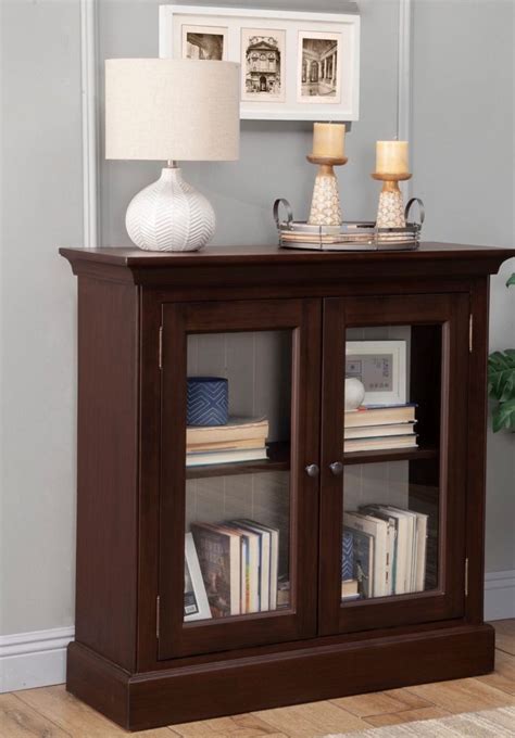 Small Bookcase with glass doors - OldTown Furniture & Furniture Depot